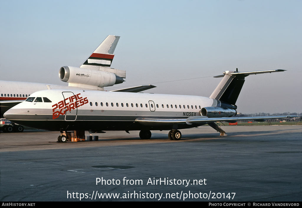 Aircraft Photo of N105EX | BAC 111-201AC One-Eleven | Pacific Express | AirHistory.net #20147