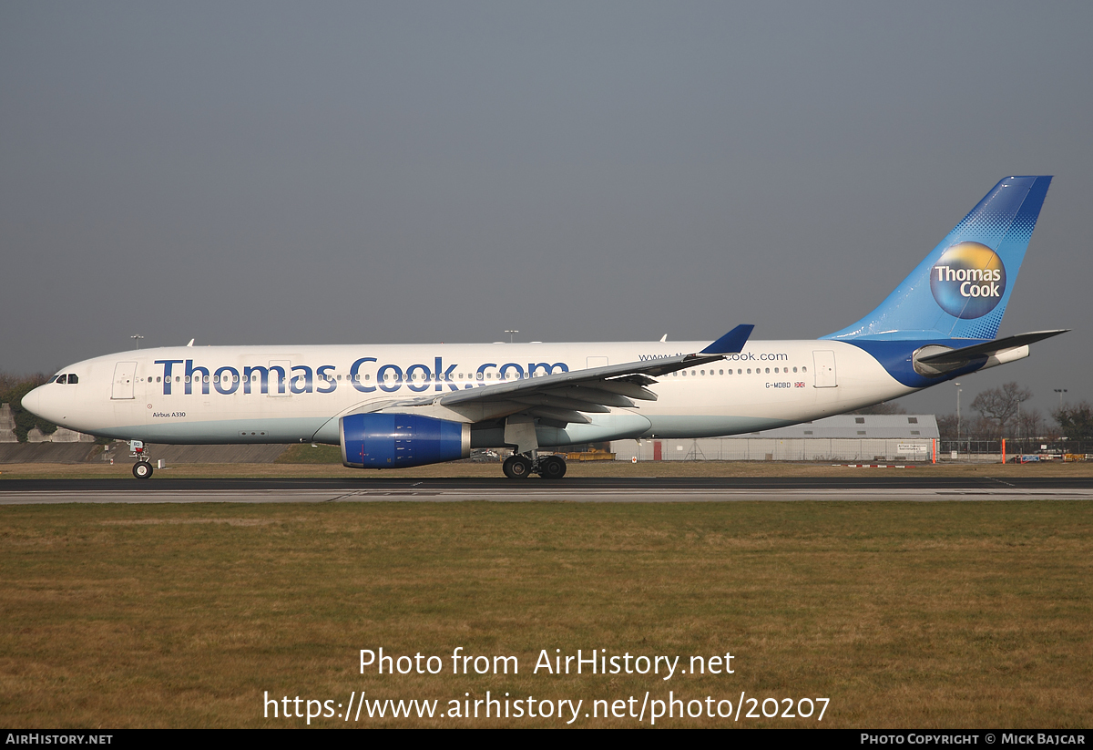 Aircraft Photo of G-MDBD | Airbus A330-243 | Thomas Cook Airlines | AirHistory.net #20207