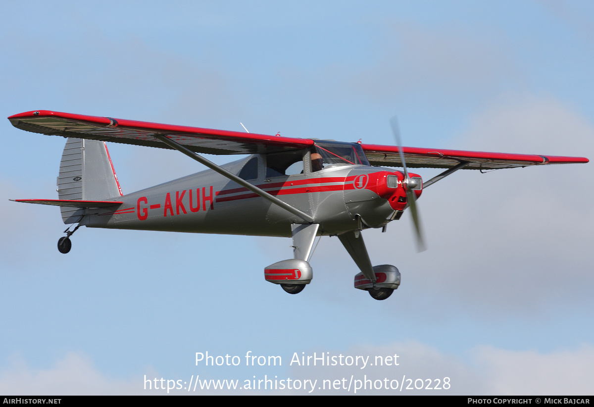 Aircraft Photo of G-AKUH | Luscombe 8E Silvaire | AirHistory.net #20228