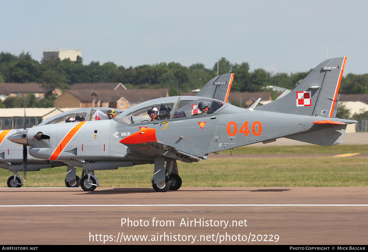 Aircraft Photo of 040 | PZL-Okecie PZL-130TC-2 Turbo Orlik | Poland - Air Force | AirHistory.net #20229