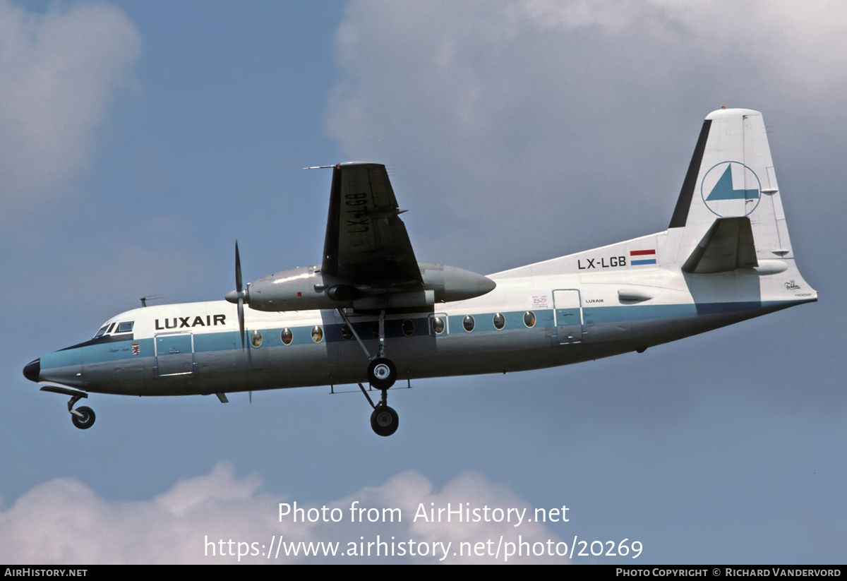 Aircraft Photo of LX-LGB | Fokker F27-100 Friendship | Luxair | AirHistory.net #20269