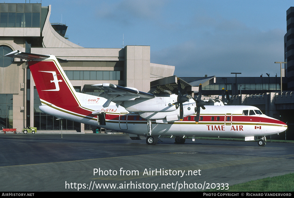 Aircraft Photo of C-GTAJ | De Havilland Canada DHC-7-102 Dash 7 | Time Air | AirHistory.net #20333