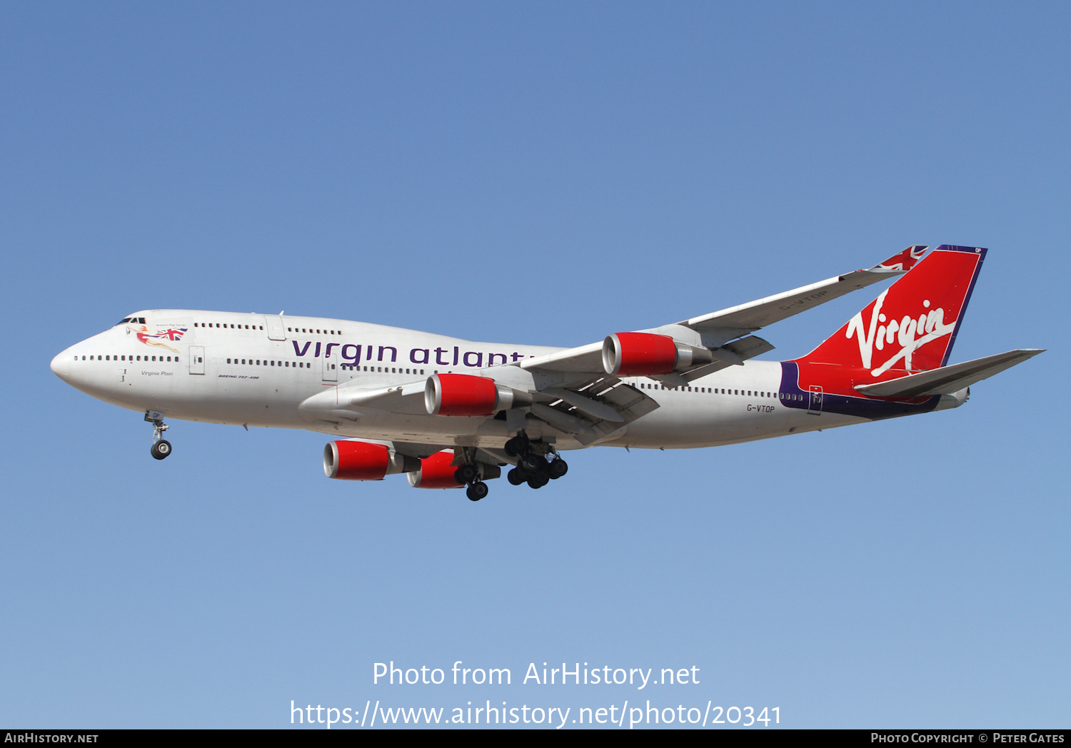 Aircraft Photo of G-VTOP | Boeing 747-4Q8 | Virgin Atlantic Airways | AirHistory.net #20341