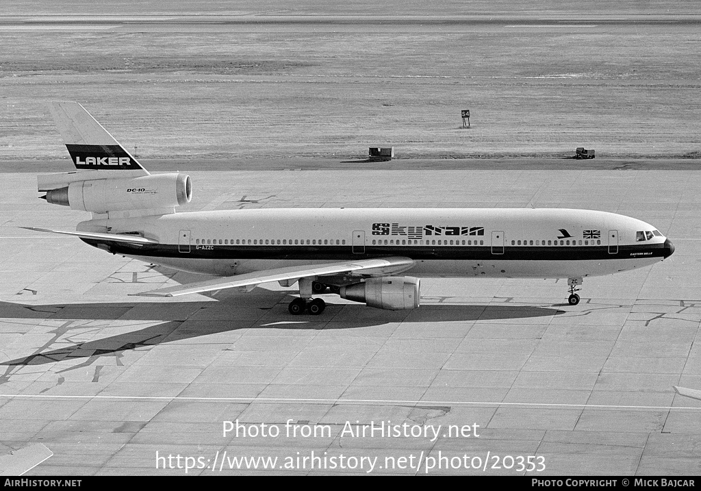 Aircraft Photo of G-AZZC | McDonnell Douglas DC-10-10 | Laker Airways Skytrain | AirHistory.net #20353