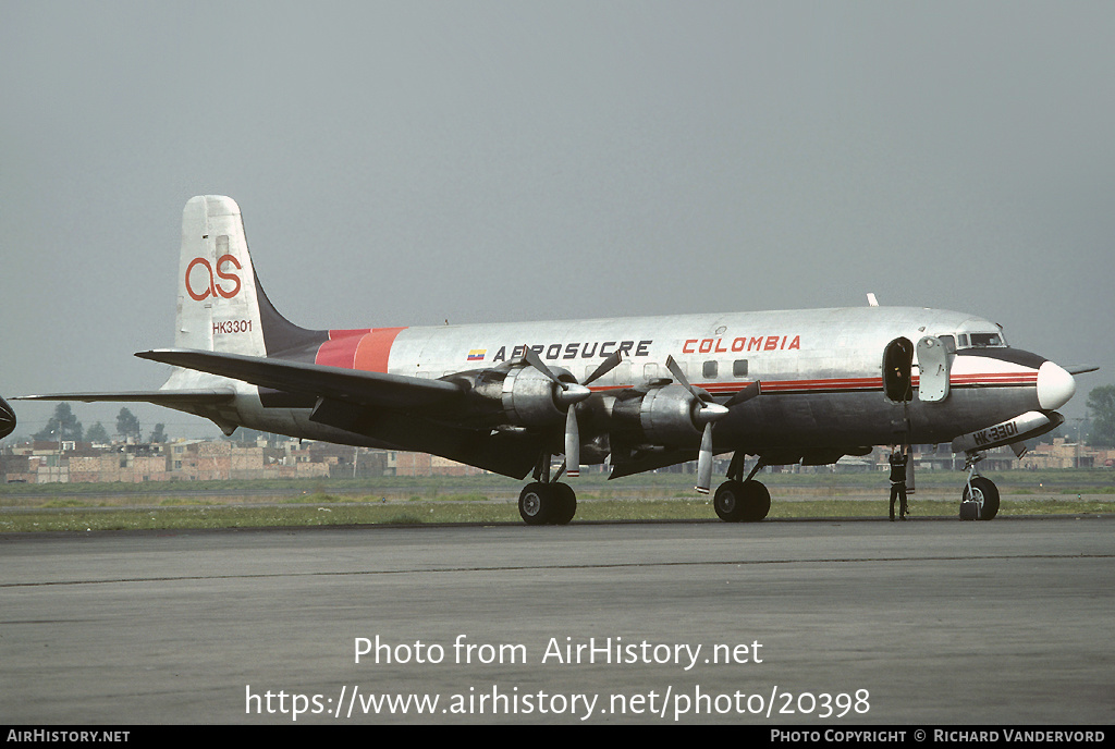 Aircraft Photo of HK-3301 | Douglas C-118A Liftmaster | Aerosucre | AirHistory.net #20398