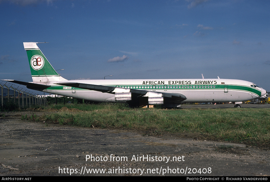 Aircraft Photo of 5Y-AXC | Boeing 707-351C | African Express Airways | AirHistory.net #20408