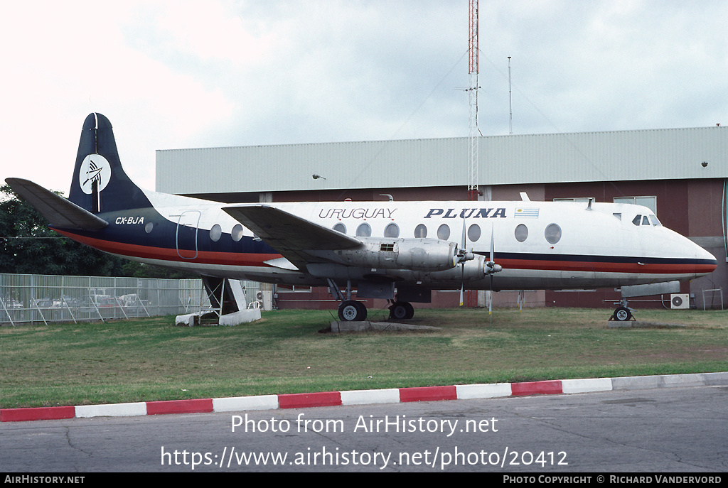 Aircraft Photo of CX-BJA | Vickers 827 Viscount | PLUNA Líneas Aéreas Uruguayas | AirHistory.net #20412