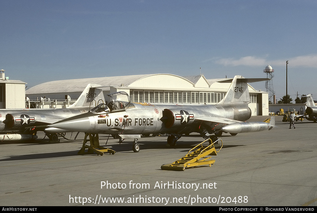 Aircraft Photo of 65-12745 / 12745 | Lockheed F-104G Starfighter | USA - Air Force | AirHistory.net #20488