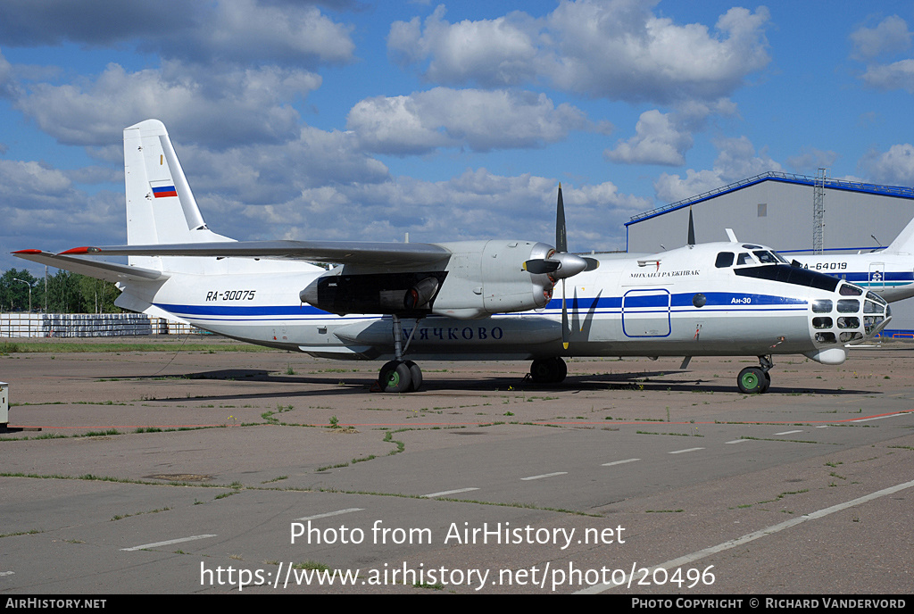 Aircraft Photo of RA-30075 | Antonov An-30D | Myachkovo Airlines | AirHistory.net #20496