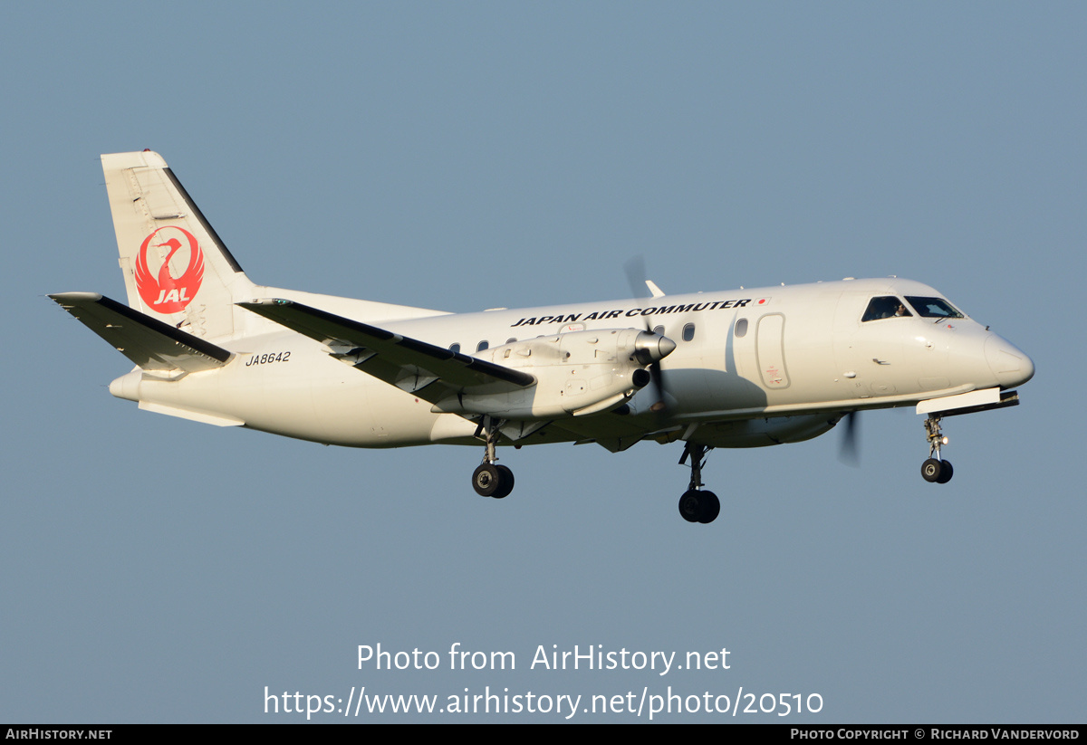 Aircraft Photo of JA8642 | Saab 340B/Plus | Japan Air Commuter - JAC | AirHistory.net #20510