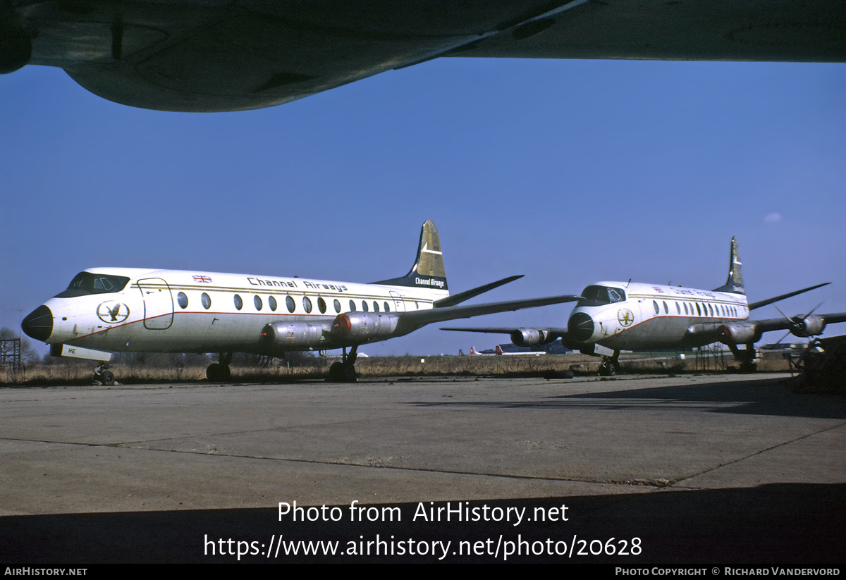 Aircraft Photo of G-AVHE | Vickers 812 Viscount | Channel Airways | AirHistory.net #20628