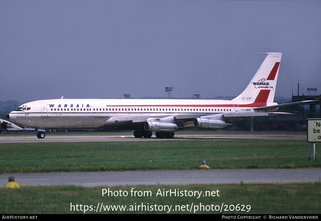 Aircraft Photo of CF-ZYP | Boeing 707-396C | Wardair Canada | AirHistory.net #20629