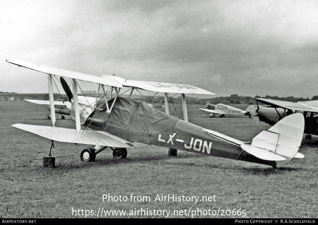 Aircraft Photo of LX-JON | De Havilland D.H. 82A Tiger Moth | AirHistory.net #20665