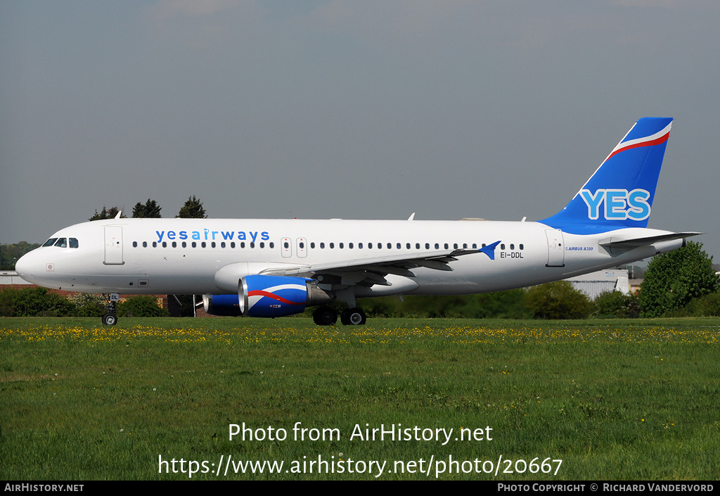 Aircraft Photo of EI-DDL | Airbus A320-214 | Yes Airways | AirHistory.net #20667