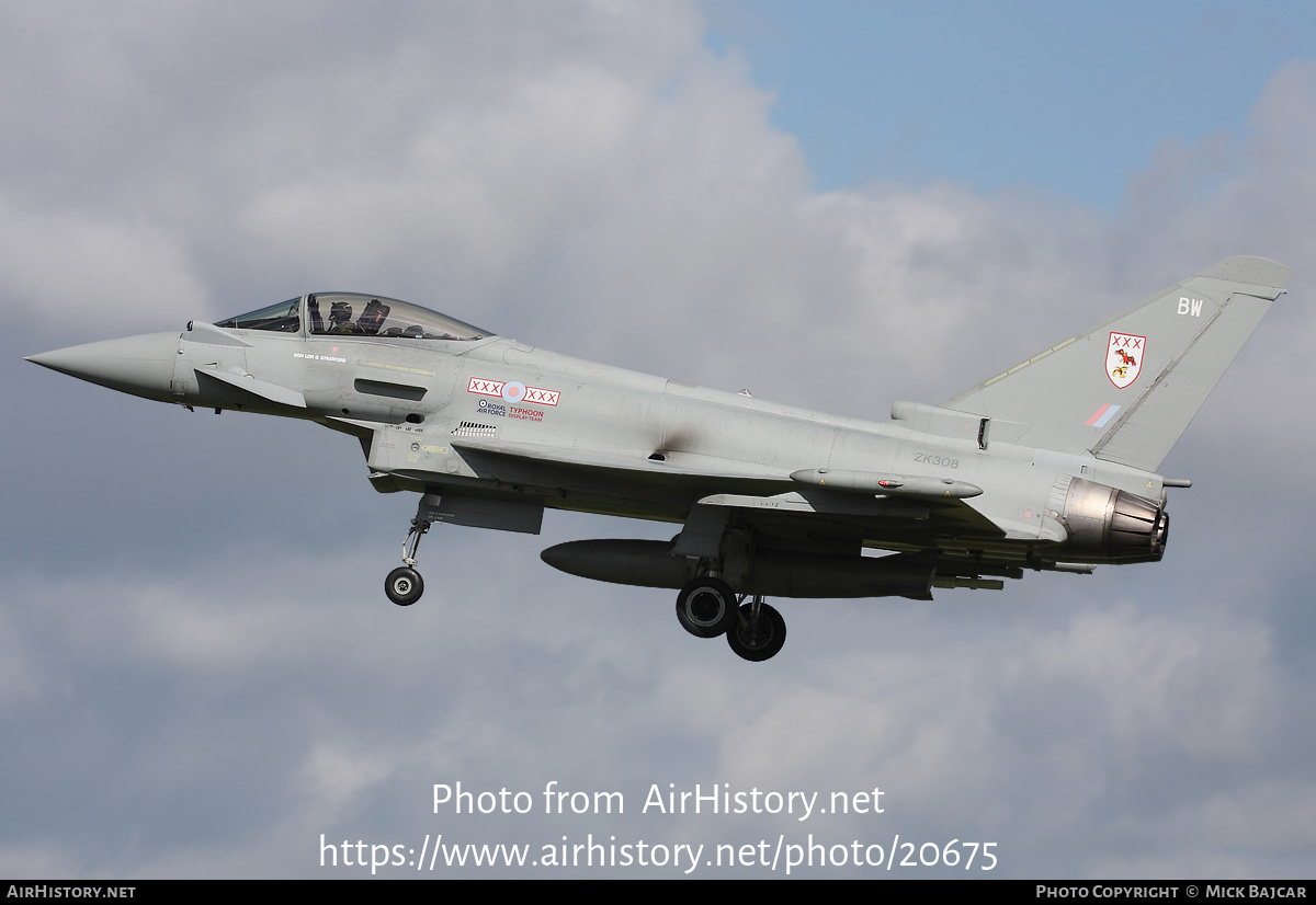 Aircraft Photo of ZK308 | Eurofighter EF-2000 Typhoon FGR4 | UK - Air Force | AirHistory.net #20675