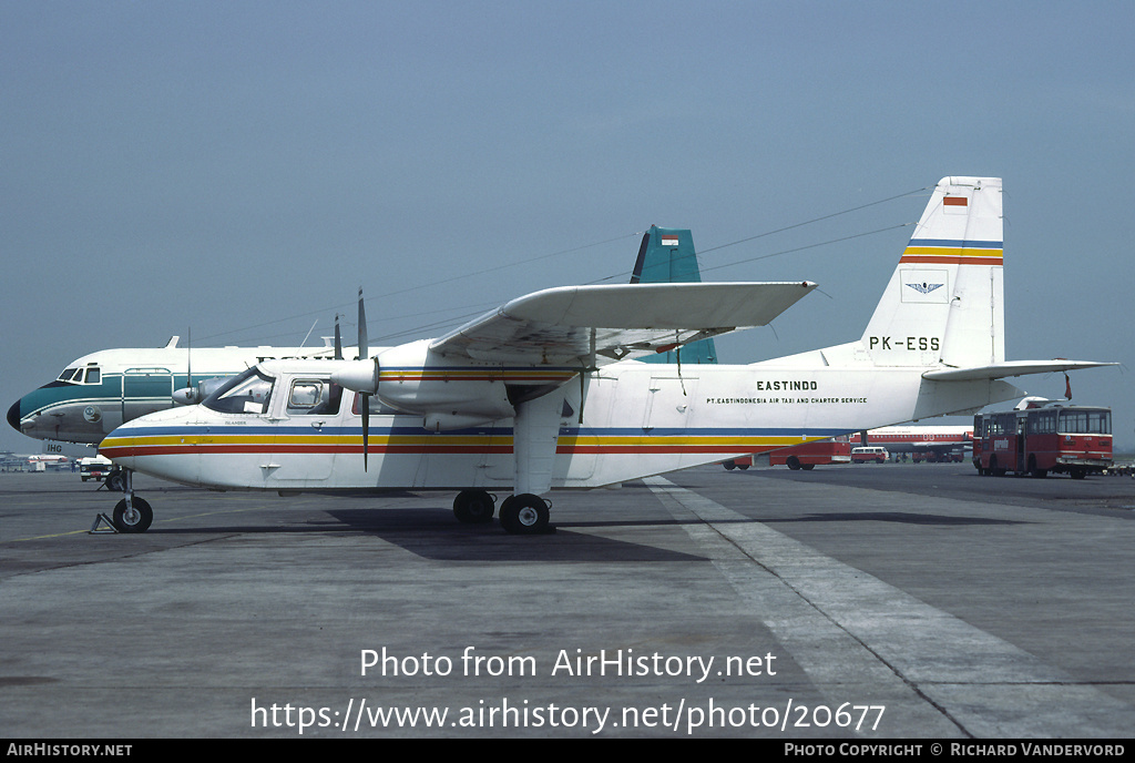 Aircraft Photo of PK-ESS | Britten-Norman BN-2A Islander | Eastindo - East Indonesia Air Taxi | AirHistory.net #20677