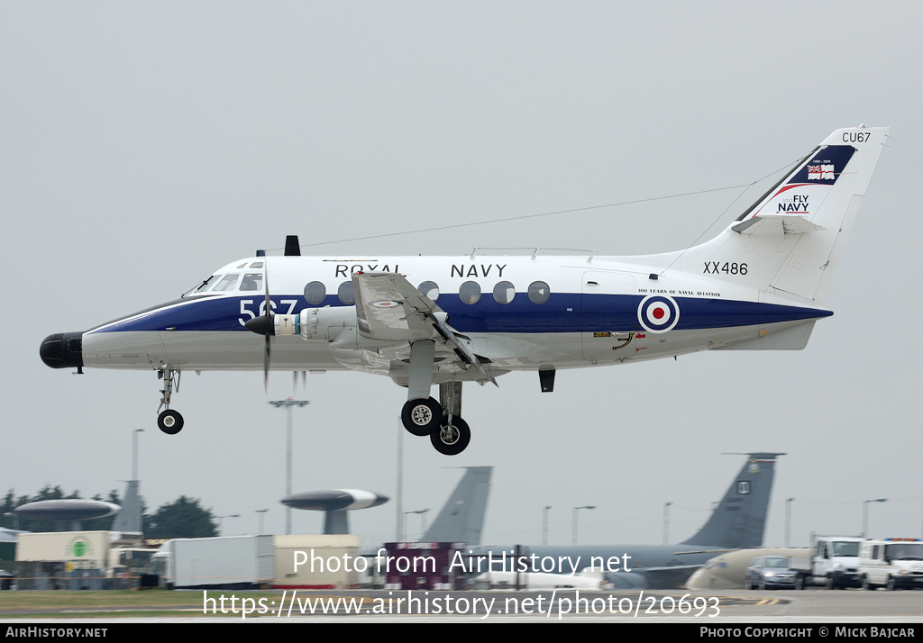 Aircraft Photo of XX486 | Scottish Aviation HP-137 Jetstream T2 | UK - Navy | AirHistory.net #20693