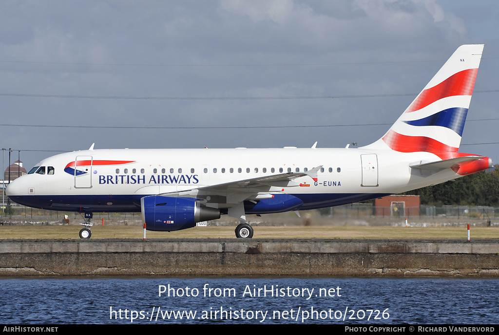 Aircraft Photo of G-EUNA | Airbus ACJ318 (A318-112/CJ) | British Airways | AirHistory.net #20726