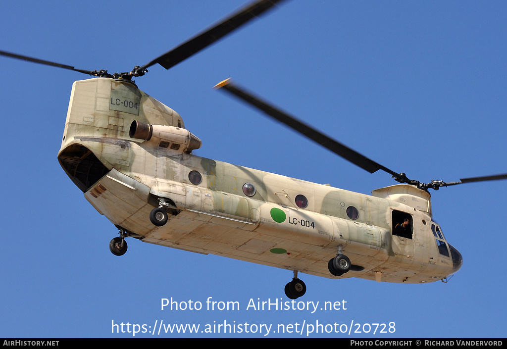 Aircraft Photo of LC-004 | Boeing Vertol CH-47C Chinook | Libya - Air Force | AirHistory.net #20728