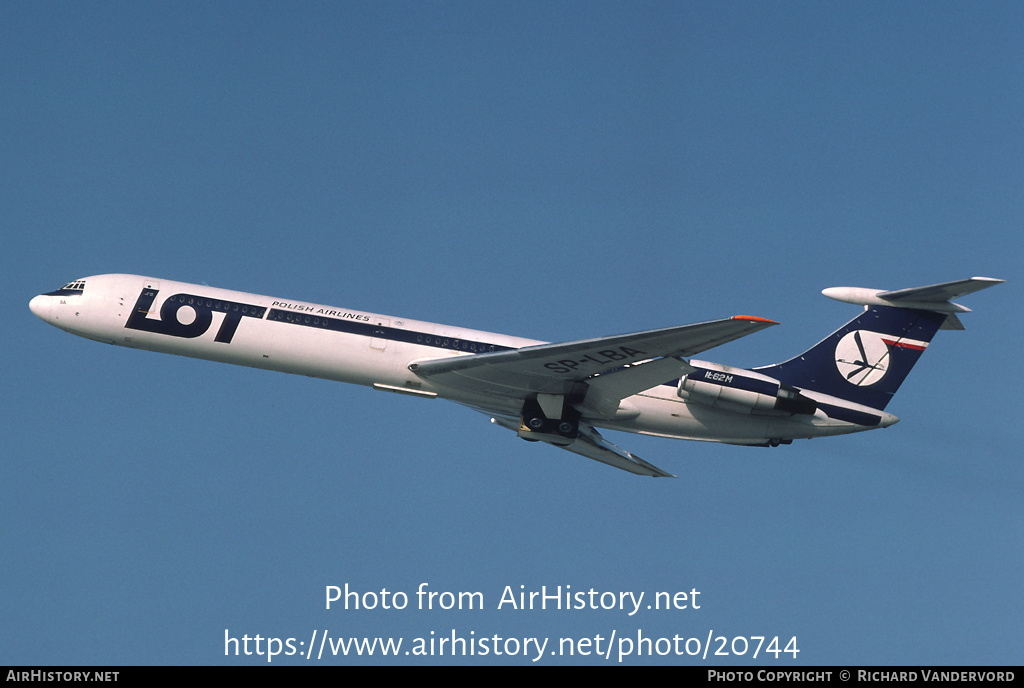 Aircraft Photo of SP-LBA | Ilyushin Il-62M | LOT Polish Airlines - Polskie Linie Lotnicze | AirHistory.net #20744