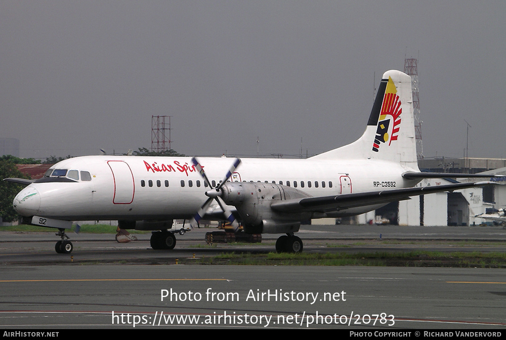 Aircraft Photo of RP-C3592 | NAMC YS-11A | Asian Spirit | AirHistory.net #20783