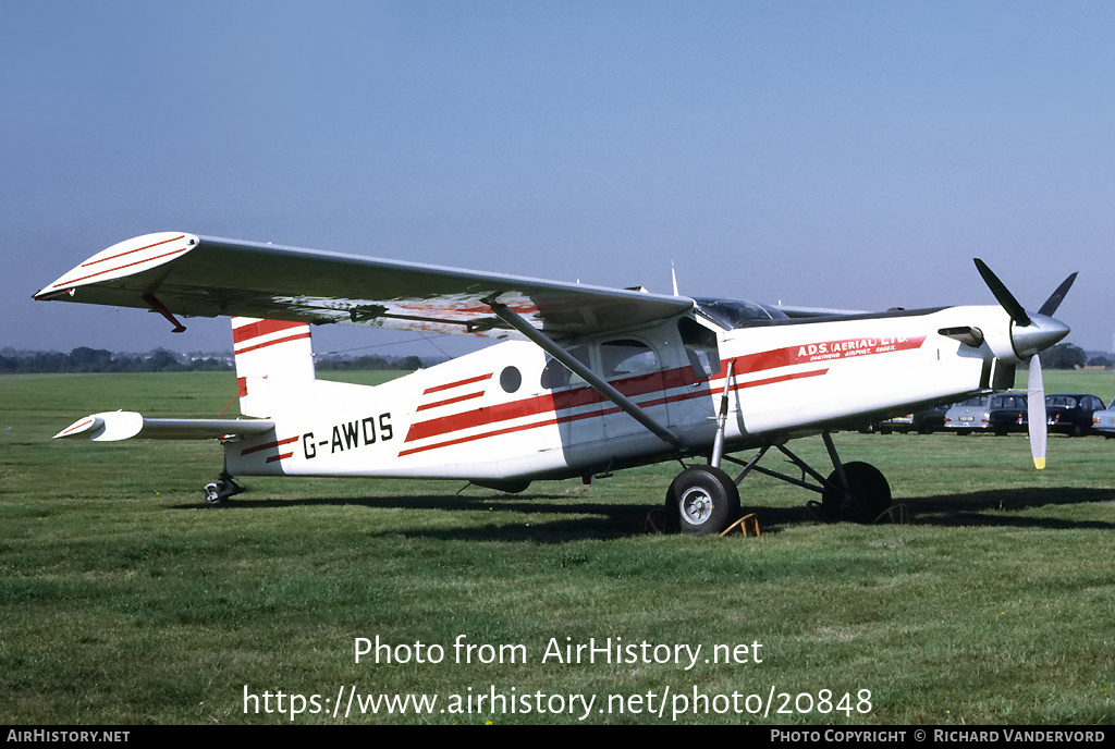 Aircraft Photo of G-AWDS | Pilatus PC-6/B1-H2 Turbo Porter | ADS Aerial | AirHistory.net #20848