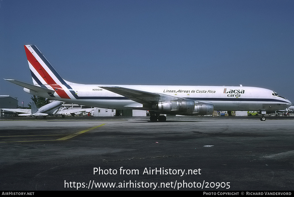 Aircraft Photo of N29549 | Douglas DC-8-55F | LACSA Carga - Líneas Aéreas de Costa Rica | AirHistory.net #20905