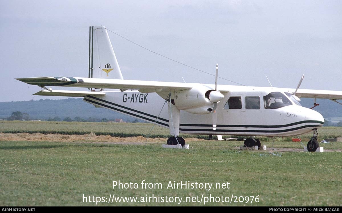 Aircraft Photo of G-AYGK | Britten-Norman BN-2A-26 Islander | AirHistory.net #20976