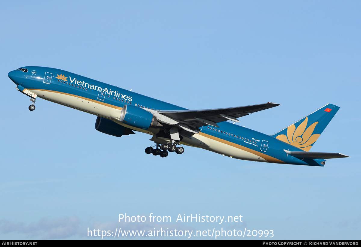 Aircraft Photo of VN-A146 | Boeing 777-26K/ER | Vietnam Airlines | AirHistory.net #20993