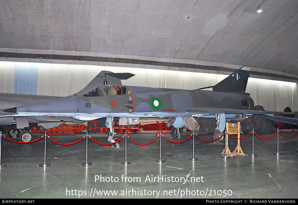 Aircraft Photo of 67-119 | Dassault Mirage 5DE | Pakistan - Air Force | AirHistory.net #21050