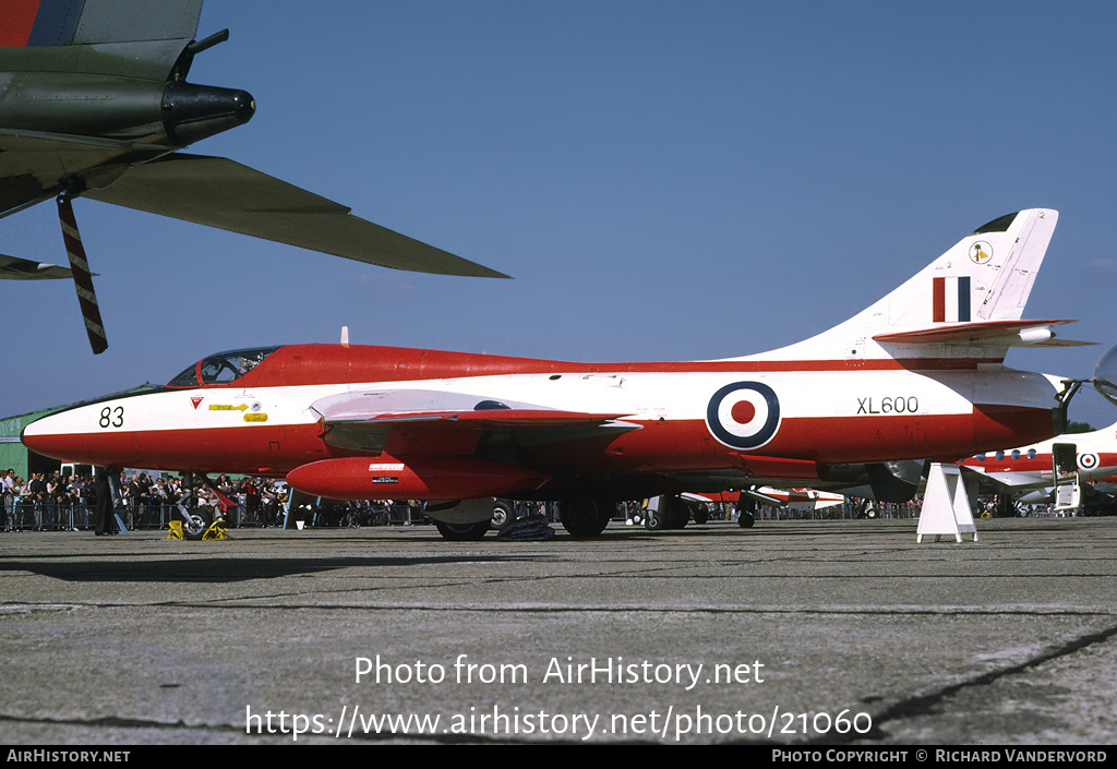 Aircraft Photo of XL600 | Hawker Hunter T7 | UK - Air Force | AirHistory.net #21060