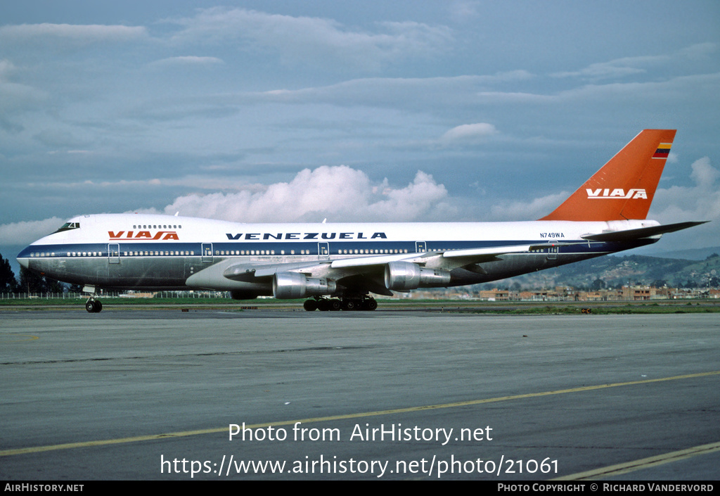 Aircraft Photo of N749WA | Boeing 747-273C | Viasa | AirHistory.net #21061