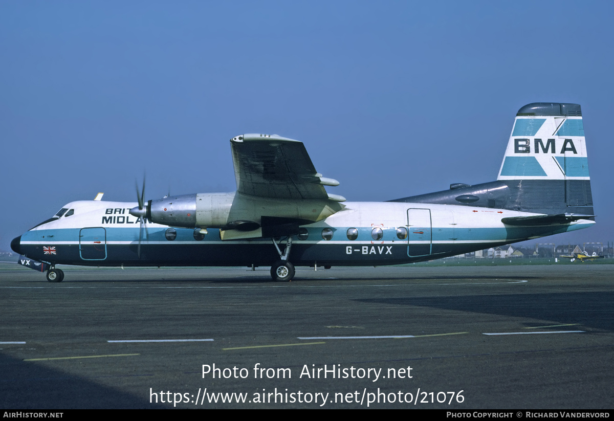 Aircraft Photo of G-BAVX | Handley Page HPR-7 Herald 214 | British Midland Airways - BMA | AirHistory.net #21076