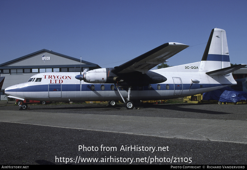 Aircraft Photo of 3C-QQA | Fairchild F-27F | Trygon Ltd | AirHistory.net #21105