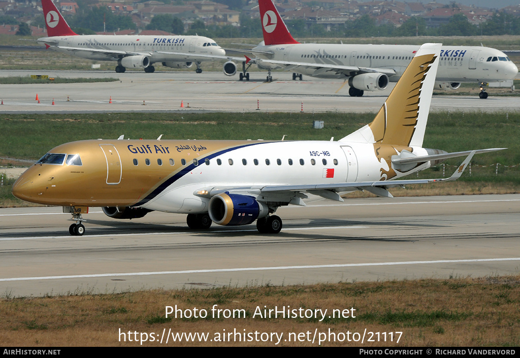 Aircraft Photo of A9C-MB | Embraer 170SU (ERJ-170-100SU) | Gulf Air | AirHistory.net #21117