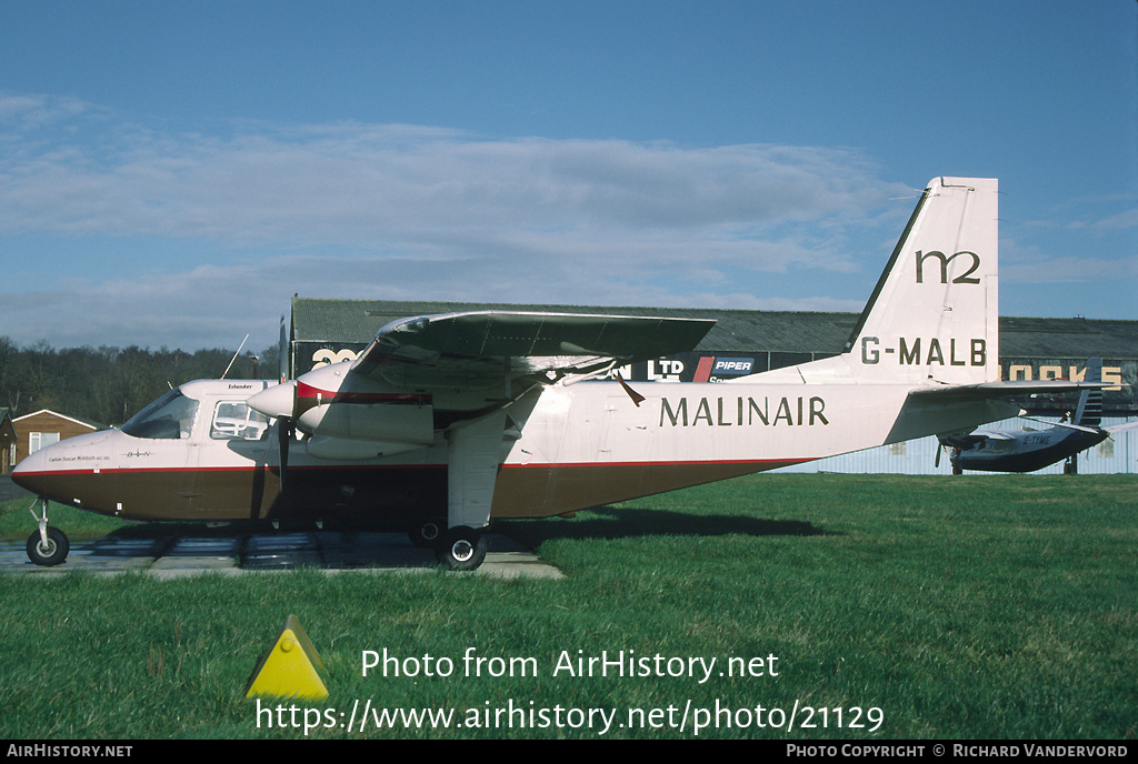 Aircraft Photo of G-MALB | Pilatus Britten-Norman BN-2A-26 Islander | Malinair | AirHistory.net #21129