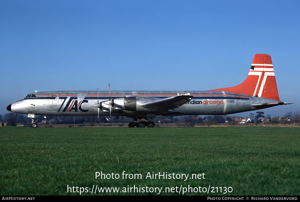 Aircraft Photo of G-AXUL | Canadair CL-44D4-2 | Transmeridian Air Cargo | AirHistory.net #21130