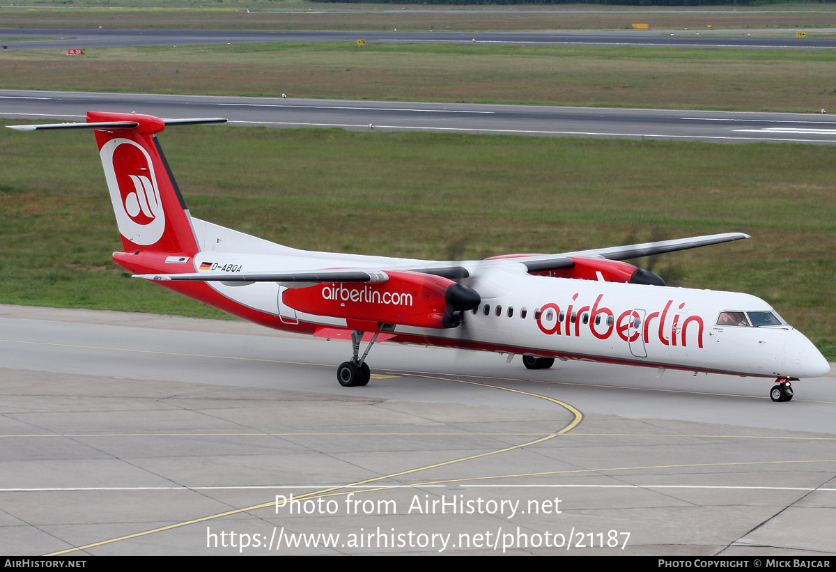 Aircraft Photo of D-ABQA | Bombardier DHC-8-402 Dash 8 | Air Berlin | AirHistory.net #21187