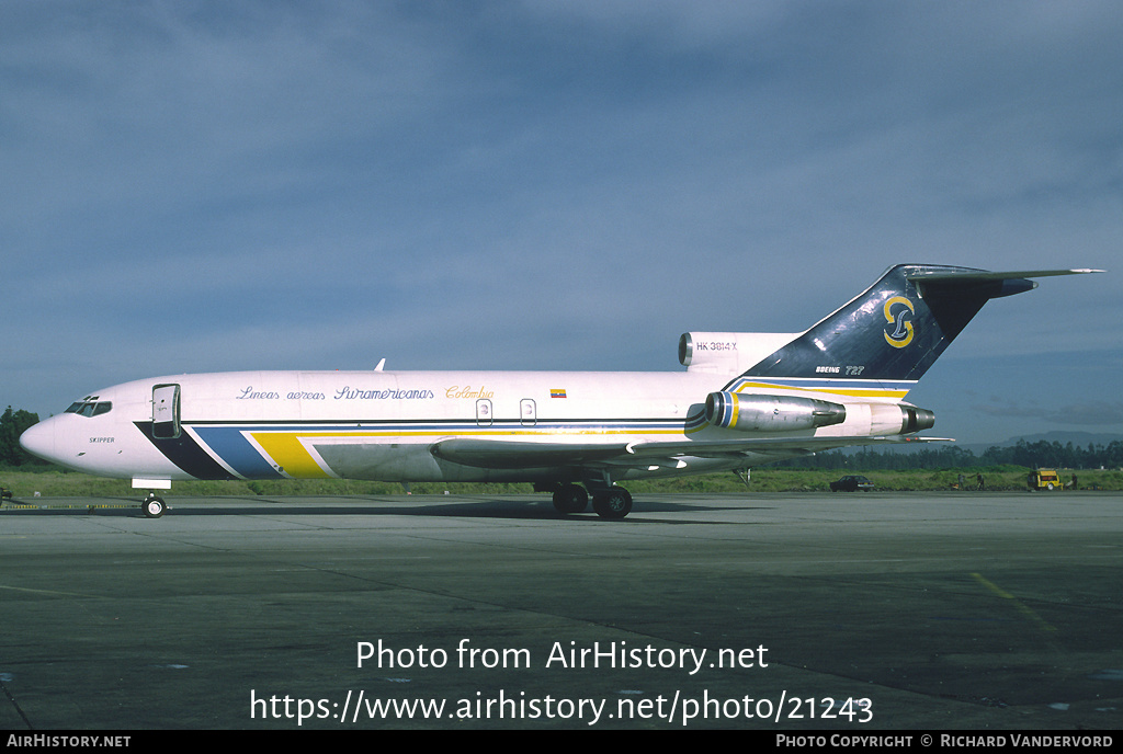 Aircraft Photo of HK-3814X | Boeing 727-25(F) | Líneas Aéreas Suramericanas - LAS | AirHistory.net #21243