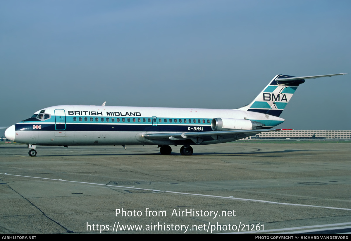 Aircraft Photo of G-BMAI | Douglas DC-9-14 | British Midland Airways - BMA | AirHistory.net #21261