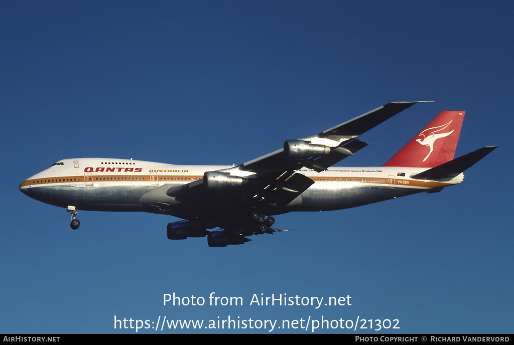 Aircraft Photo of VH-EBN | Boeing 747-238B | Qantas | AirHistory.net #21302