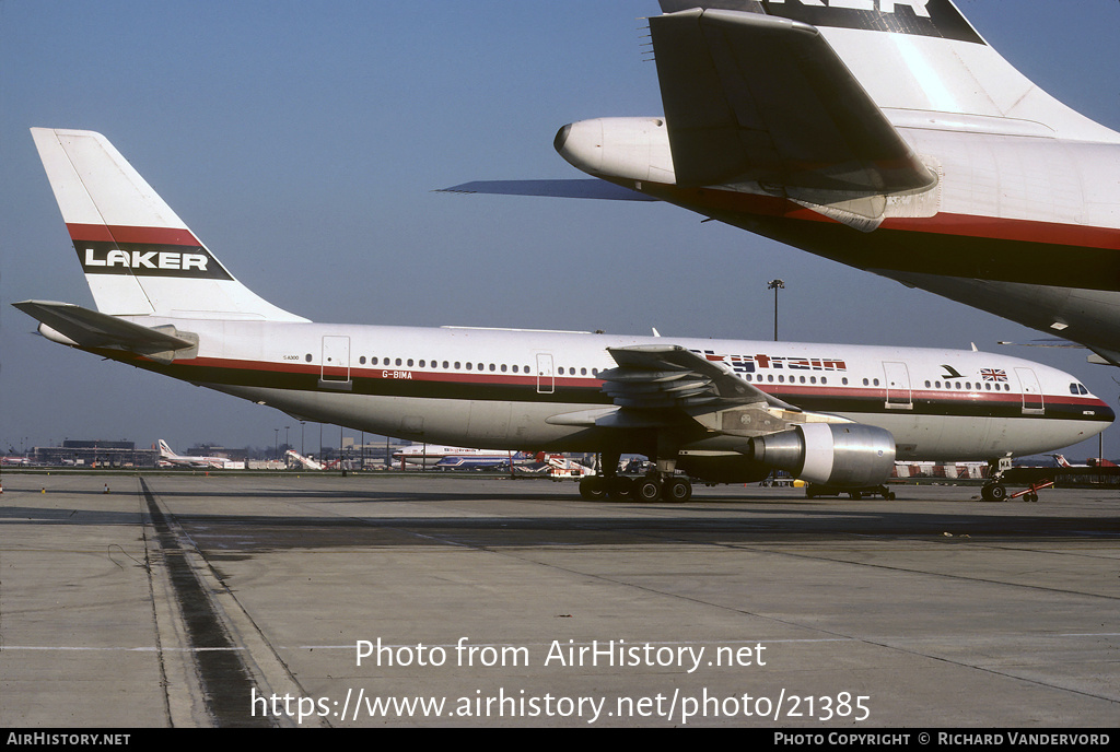 Aircraft Photo of G-BIMA | Airbus A300B4-203 | Laker Airways Skytrain | AirHistory.net #21385