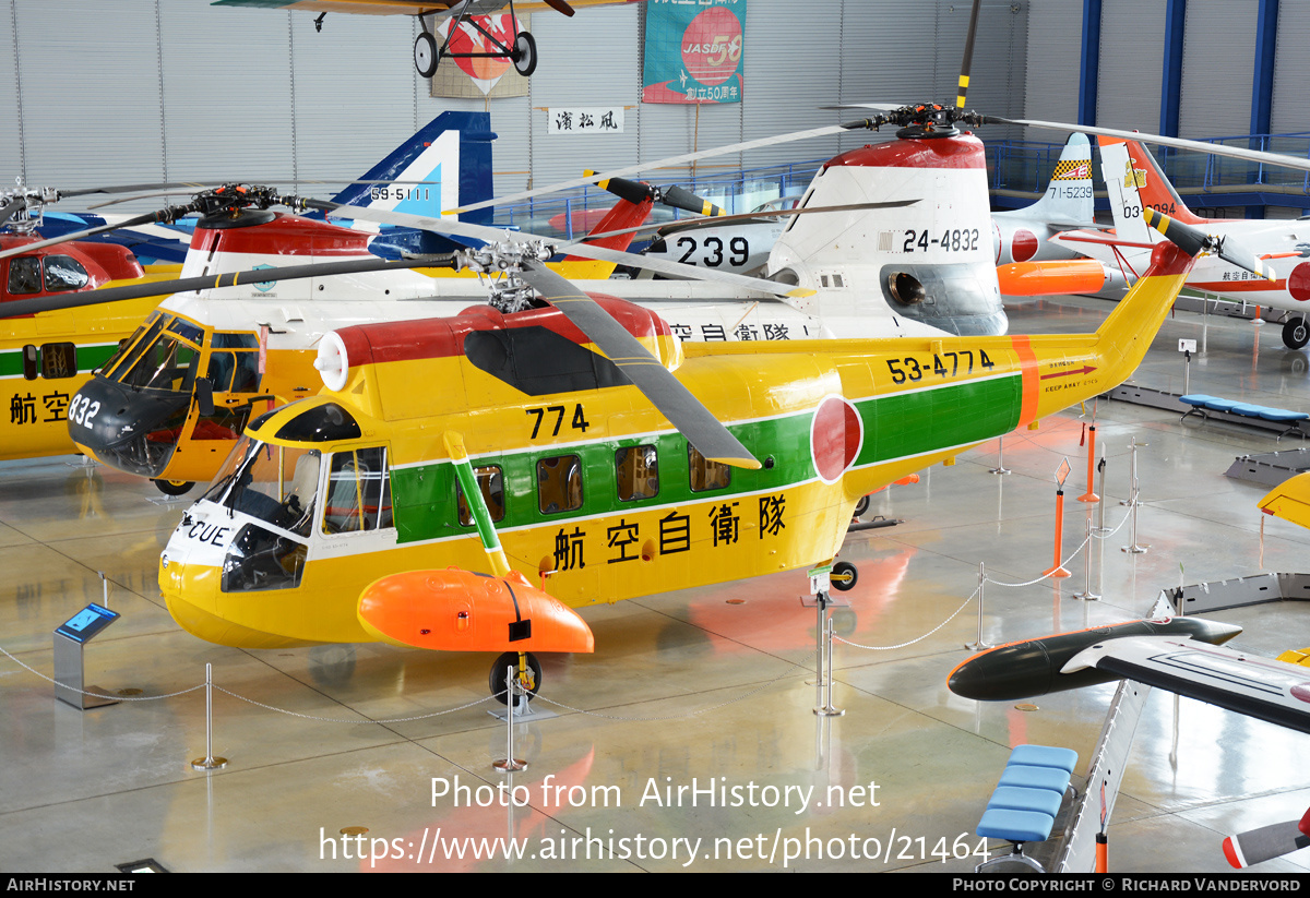 Aircraft Photo of 53-4774 | Sikorsky S-62J | Japan - Air Force | AirHistory.net #21464