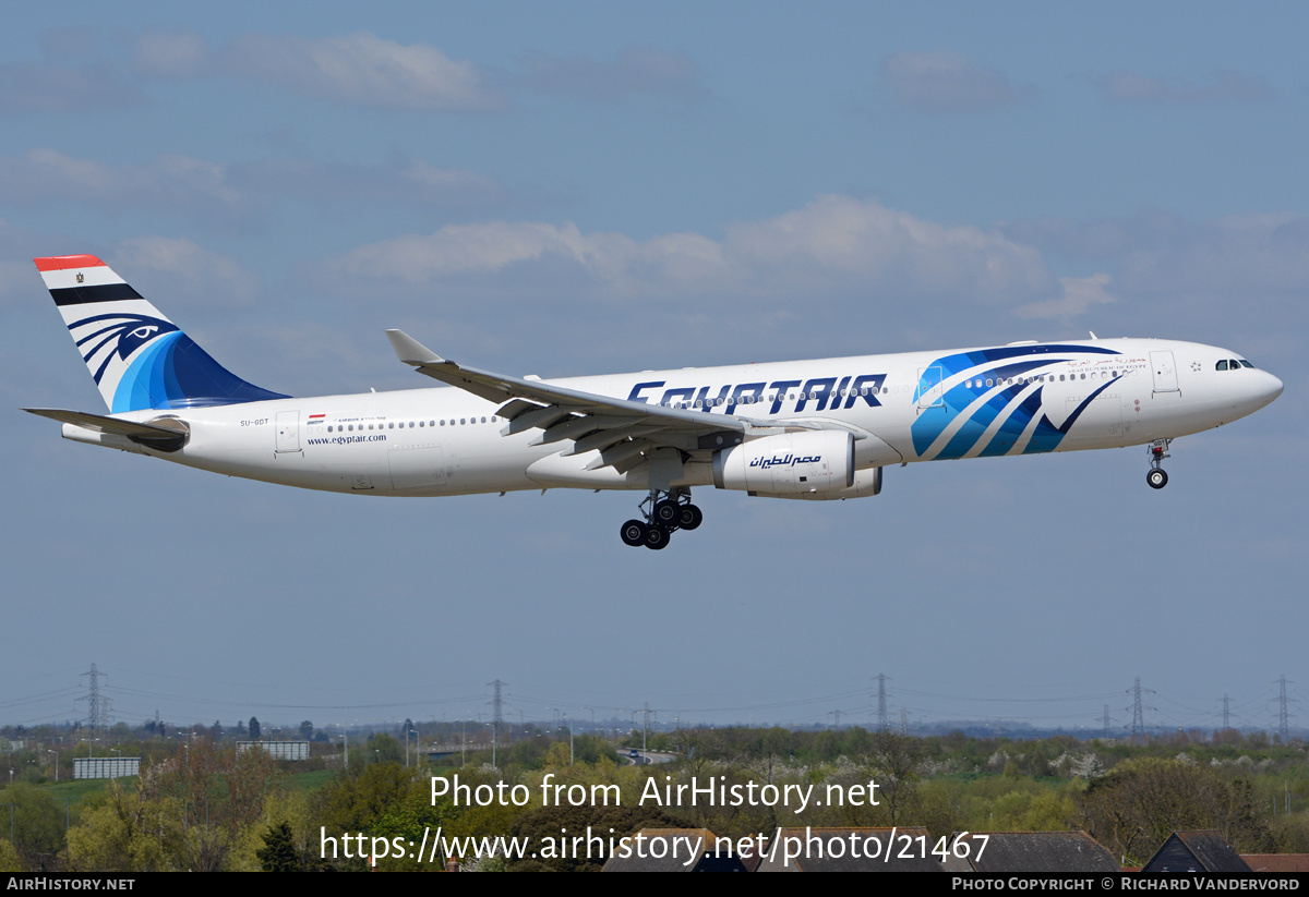 Aircraft Photo of SU-GDT | Airbus A330-343 | EgyptAir | AirHistory.net #21467