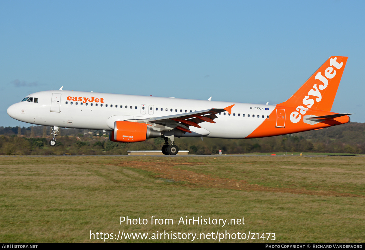 Aircraft Photo of G-EZUA | Airbus A320-214 | EasyJet | AirHistory.net #21473