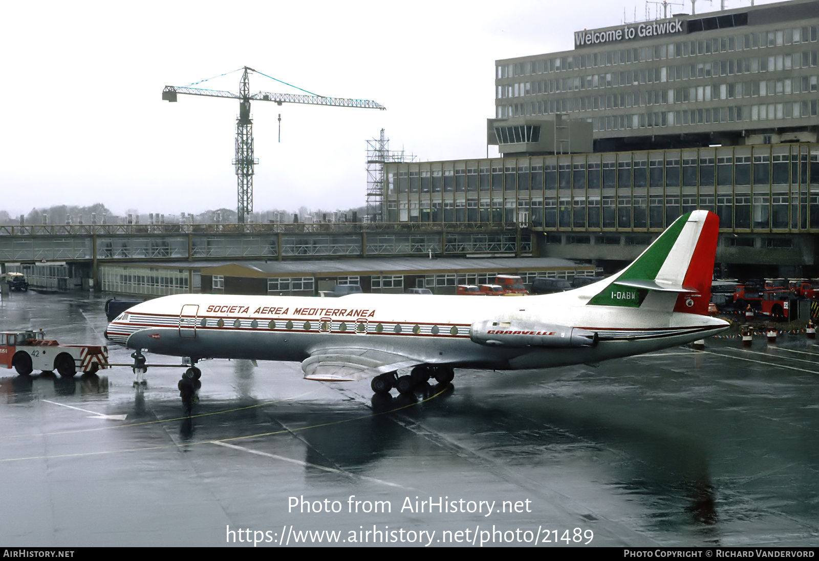 Aircraft Photo of I-DABW | Sud SE-210 Caravelle VI-N | Società Aerea Mediterranea - SAM | AirHistory.net #21489