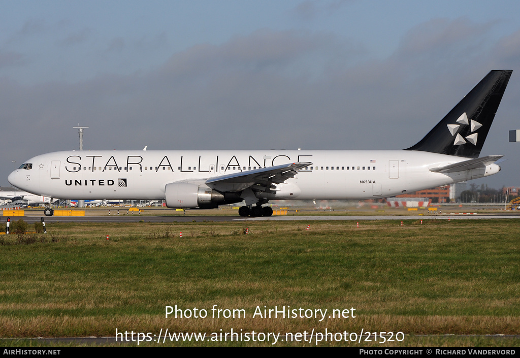 Aircraft Photo of N653UA | Boeing 767-322/ER | United Airlines | AirHistory.net #21520