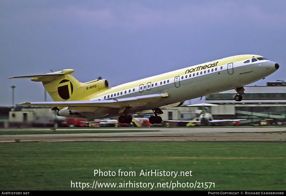 Aircraft Photo of G-AVYC | Hawker Siddeley HS-121 Trident 1E | Northeast Airlines | AirHistory.net #21571