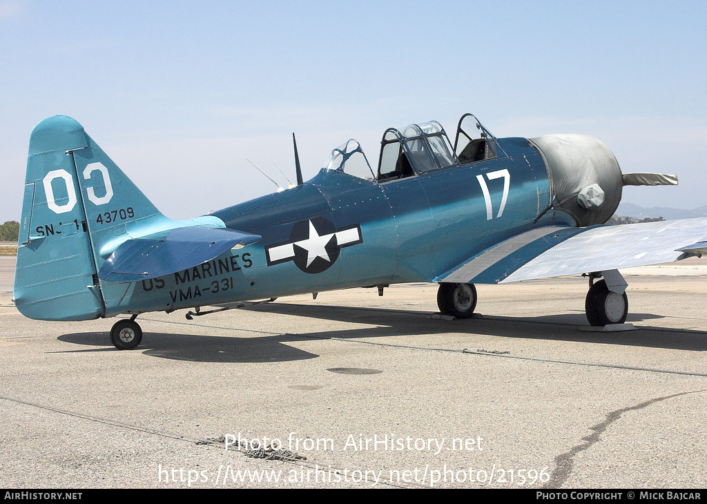 Aircraft Photo of N7055K / 443709 | North American SNJ-5 Texan | USA - Marines | AirHistory.net #21596