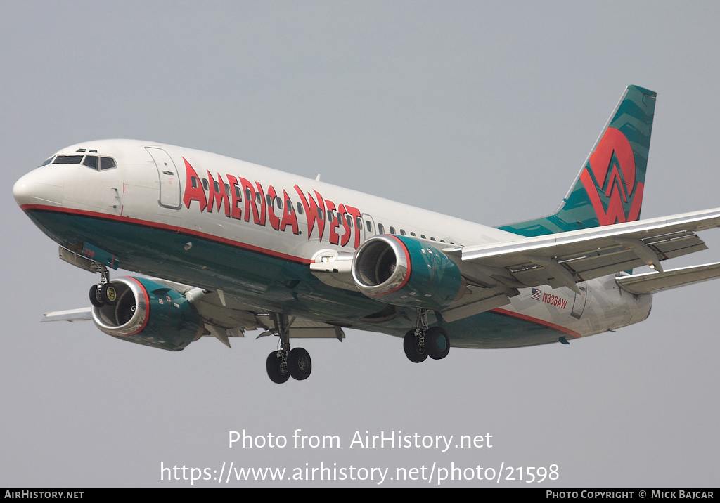 Aircraft Photo of N336AW | Boeing 737-375 | America West Airlines | AirHistory.net #21598